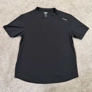 Condor Mens M Performance T-Shirt Black Short Sleeve Charcoal Fiber Athletic